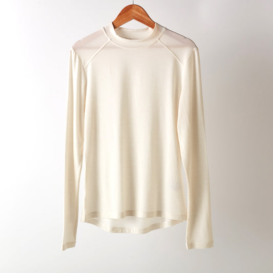 【家居】羊毛混打底 立領 WH