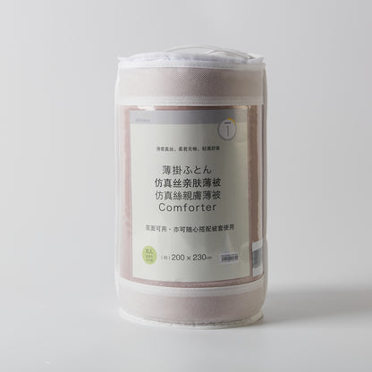 【家居】仿真絲親膚薄被