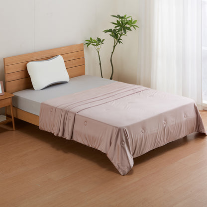 【家居】仿真絲親膚薄被