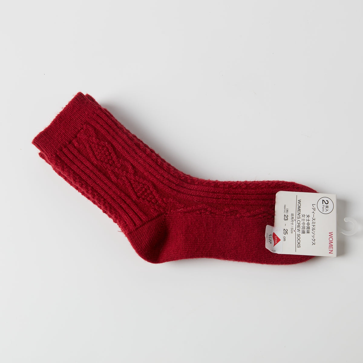 【家居】女士中筒羊毛混襪 兩雙