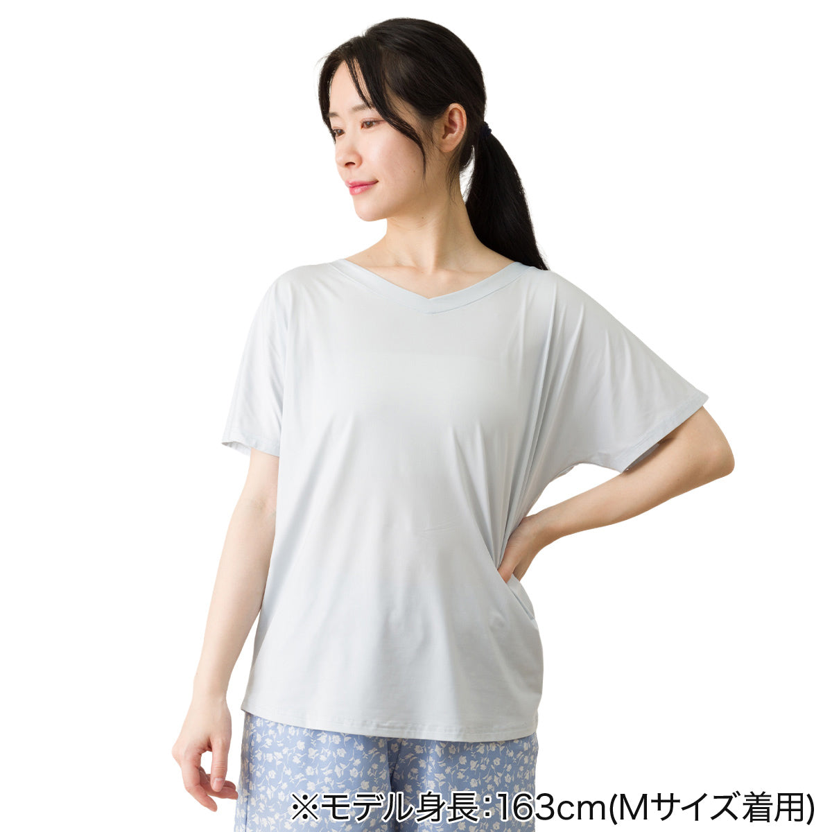 【家居】女士 強冷感蝙蝠袖T恤