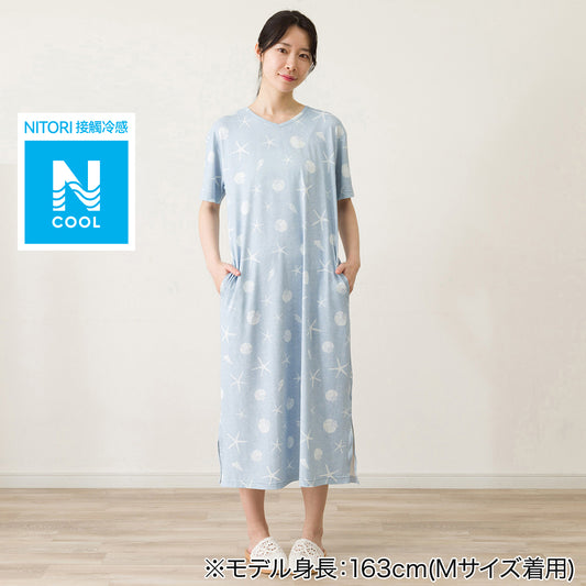 【家居】女士 冷感寬鬆居家連衣裙