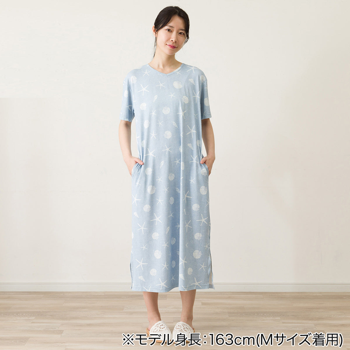 【家居】女士 冷感寬鬆居家連衣裙