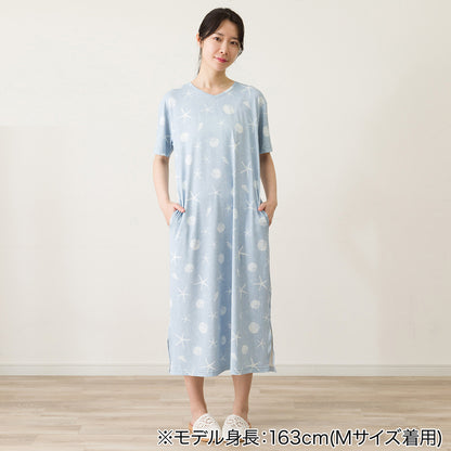 【家居】女士 冷感寬鬆居家連衣裙