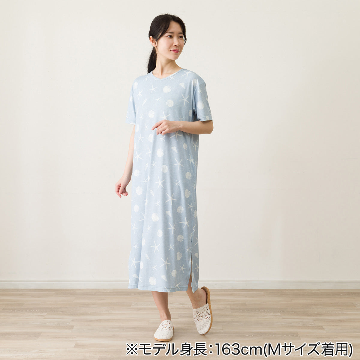 【家居】女士 冷感寬鬆居家連衣裙