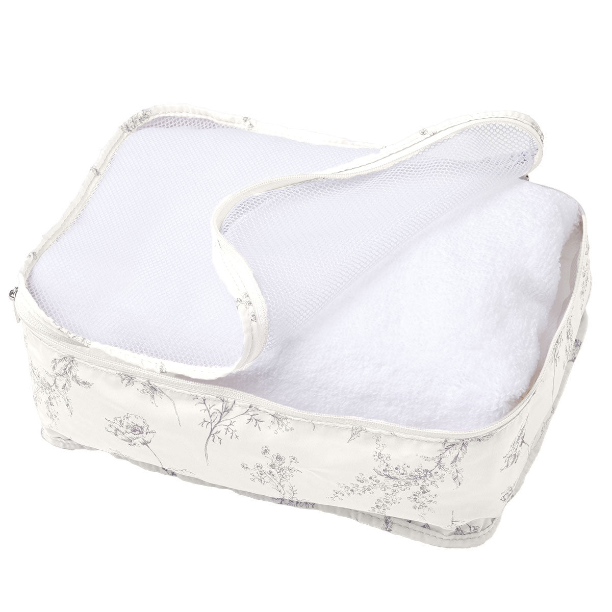 【家居】旅行用收納袋Flora BW 單層