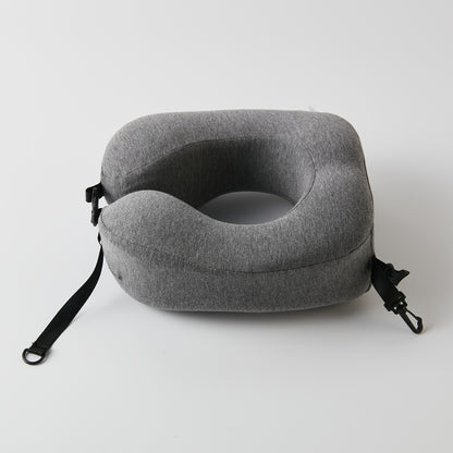 【家居】U型低反彈頸部靠枕 灰色