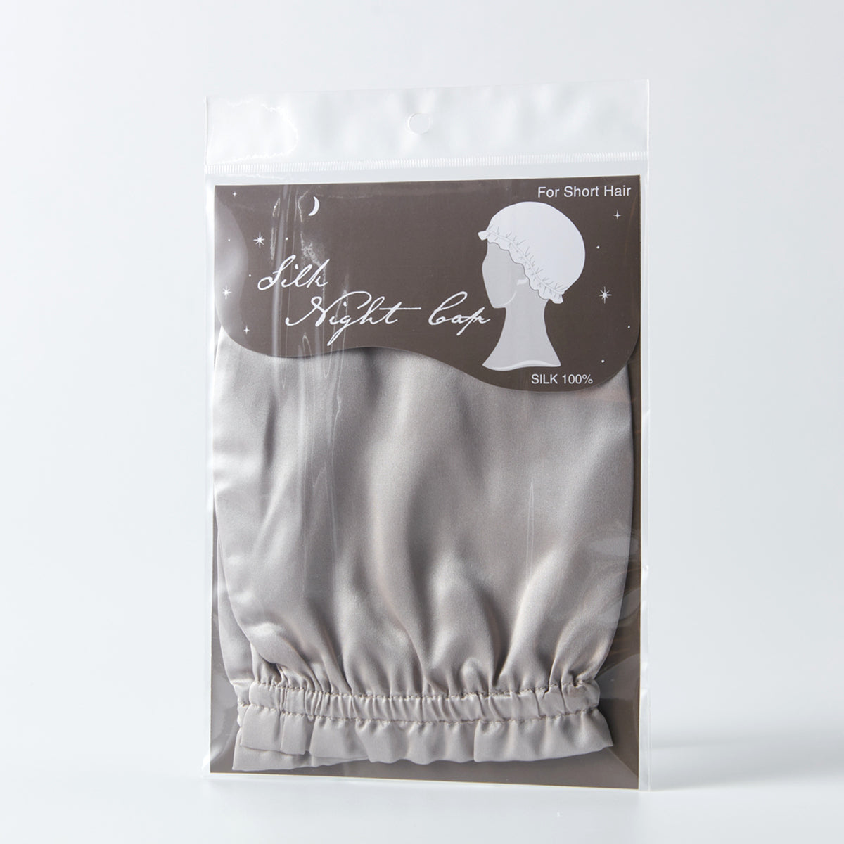 【家居】真絲睡帽 灰色 NC