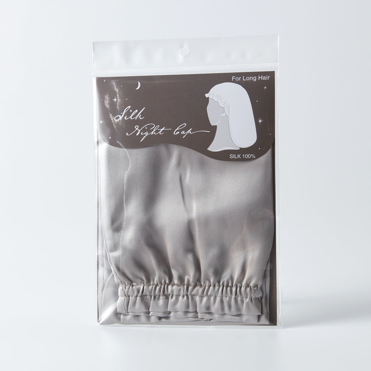 【家居】真絲睡帽 灰色 NC