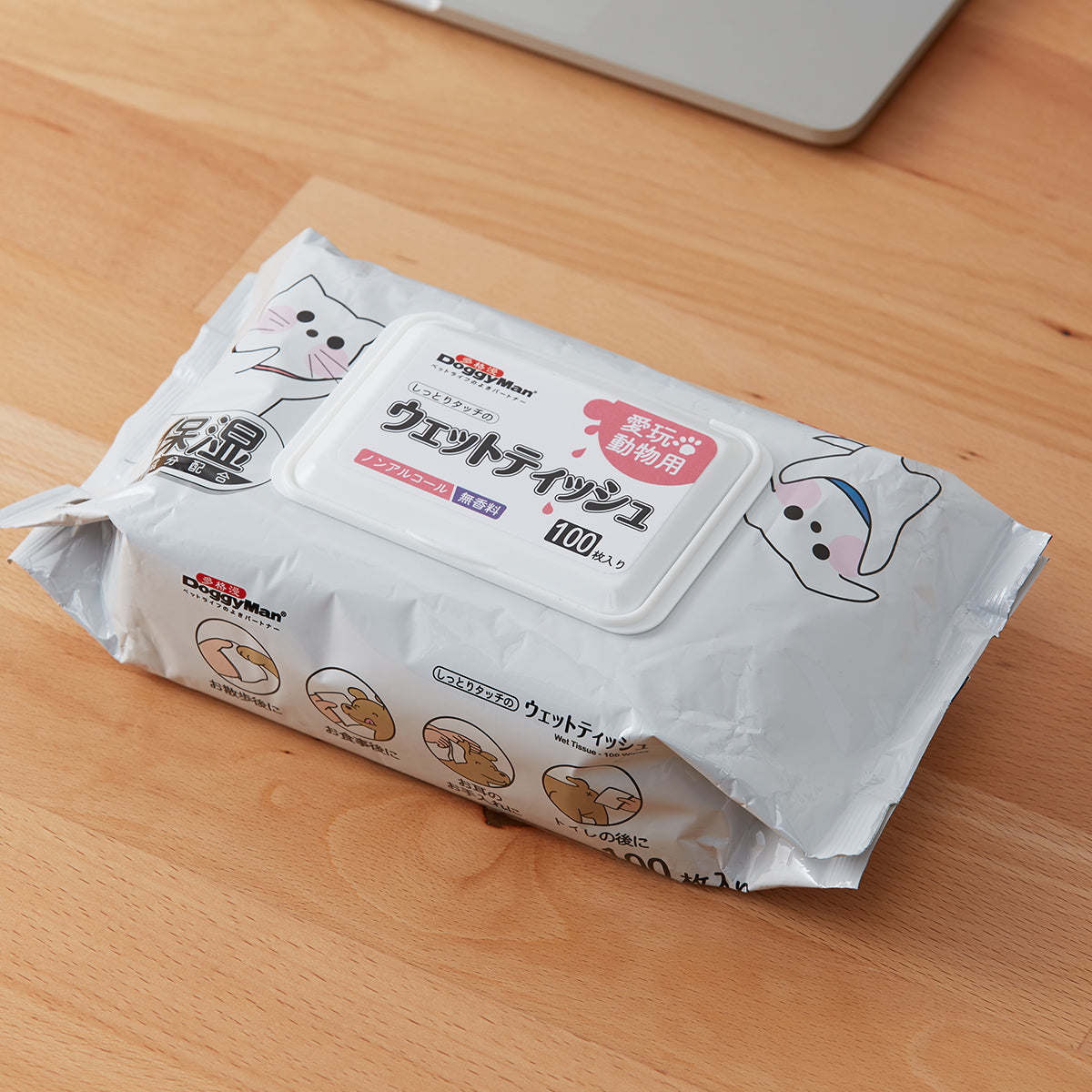 【家居】寵物用濕巾 100枚入