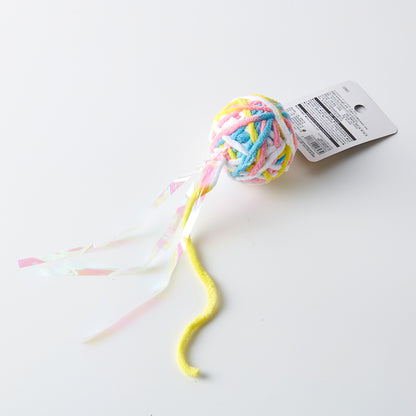 【家居】逗貓球 彩色嚮紙長尾巴