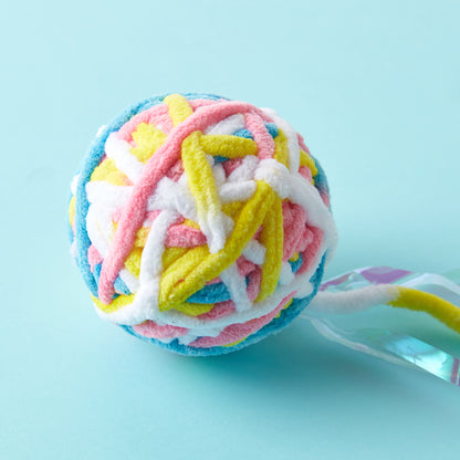 【家居】逗貓球 彩色嚮紙長尾巴