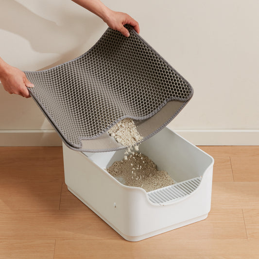 【家居】雙層貓砂墊 灰色