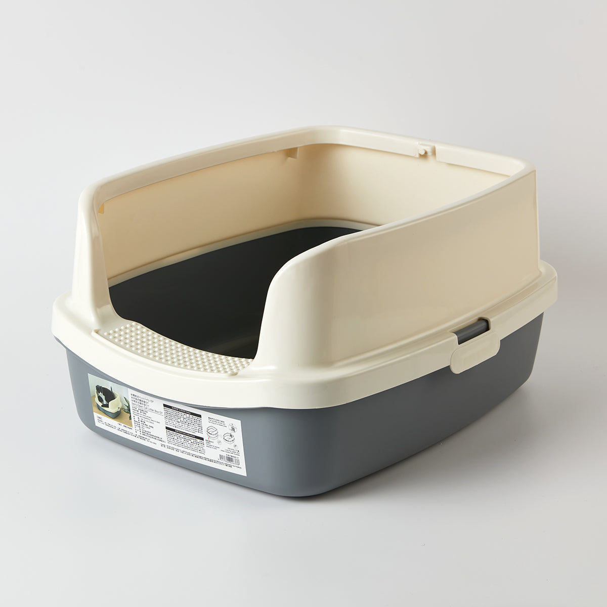 【家居】半開放式貓砂盆 灰色