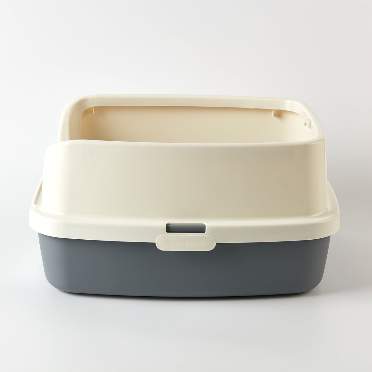 【家居】半開放式貓砂盆 灰色