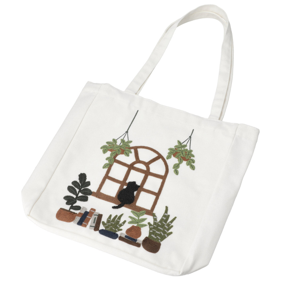 【家居】刺繡單肩袋 貓咪/檸檬/花草