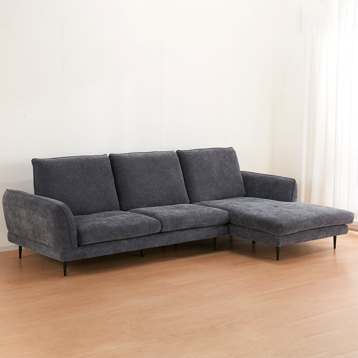 【傢俱】滑背布梳化 RS01 灰色