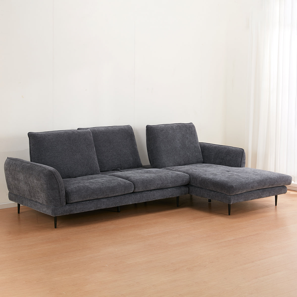 【傢俱】滑背布梳化 RS01 灰色