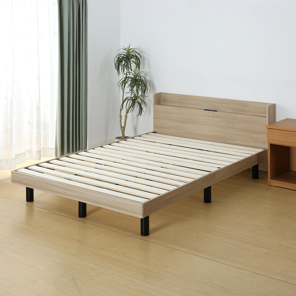 【傢俱】床架 MRS 帶擱板 自然色