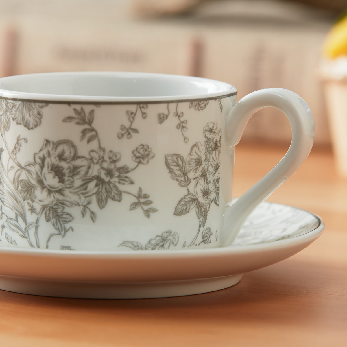 【家居】220ml杯碟組/12cm/15cm骨瓷飯碗 Flora
