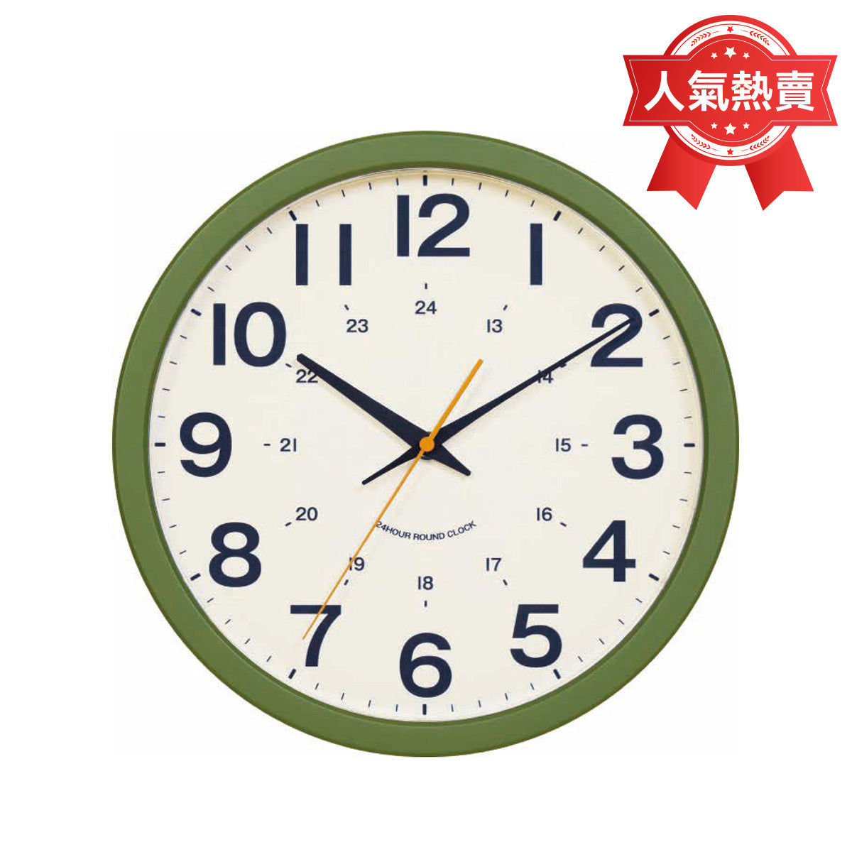 【家居】靜音掛鐘 夏歐 30SW-GR