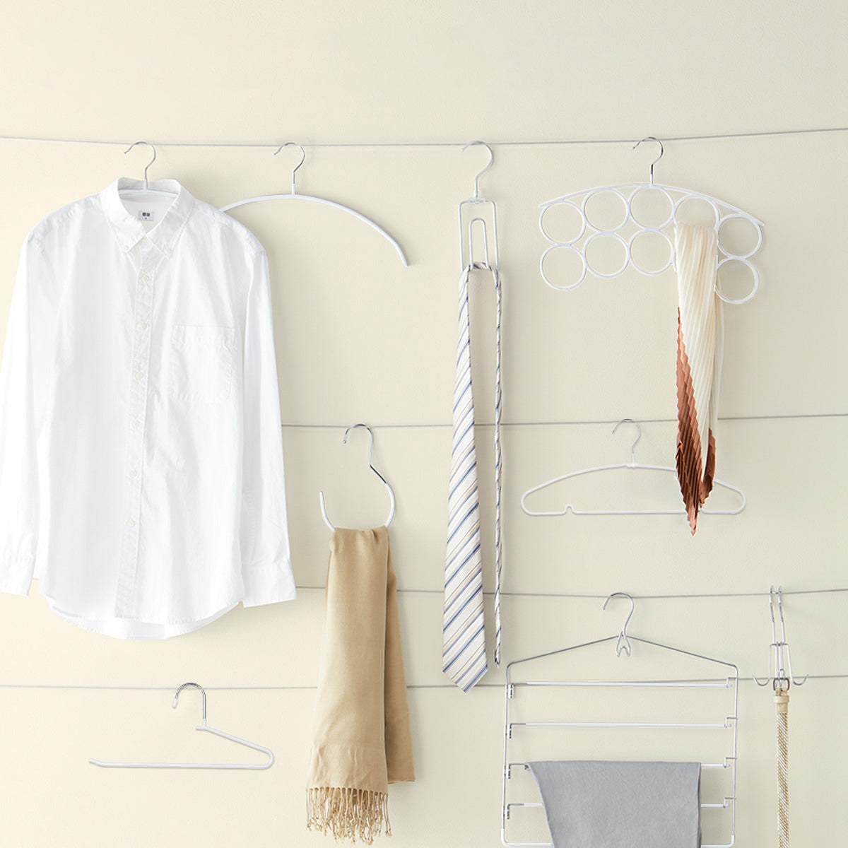 【家居】衣架/裙褲夾/褲架 拉米