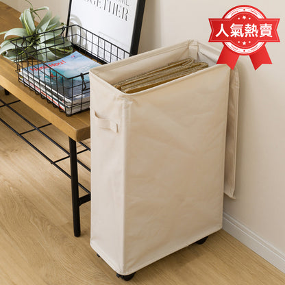 【家居】帶輪洗衣籃 菲克托