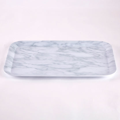 【家居】密胺托盤 啞光大理石紋