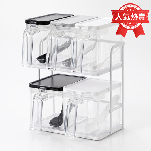 【家居】單手可測量調料盒2