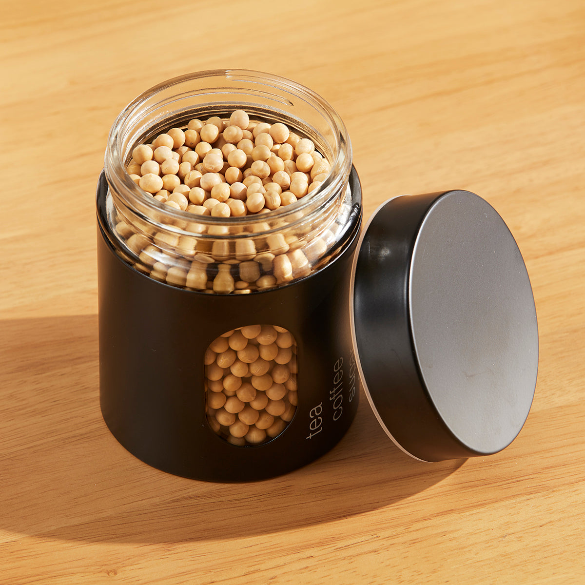 【家居】鐵皮玻璃罐 STM-600 BK