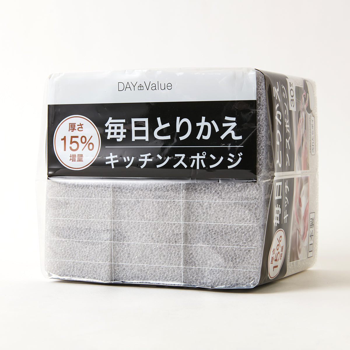 【家居】加厚款可日拋海綿 30P GY