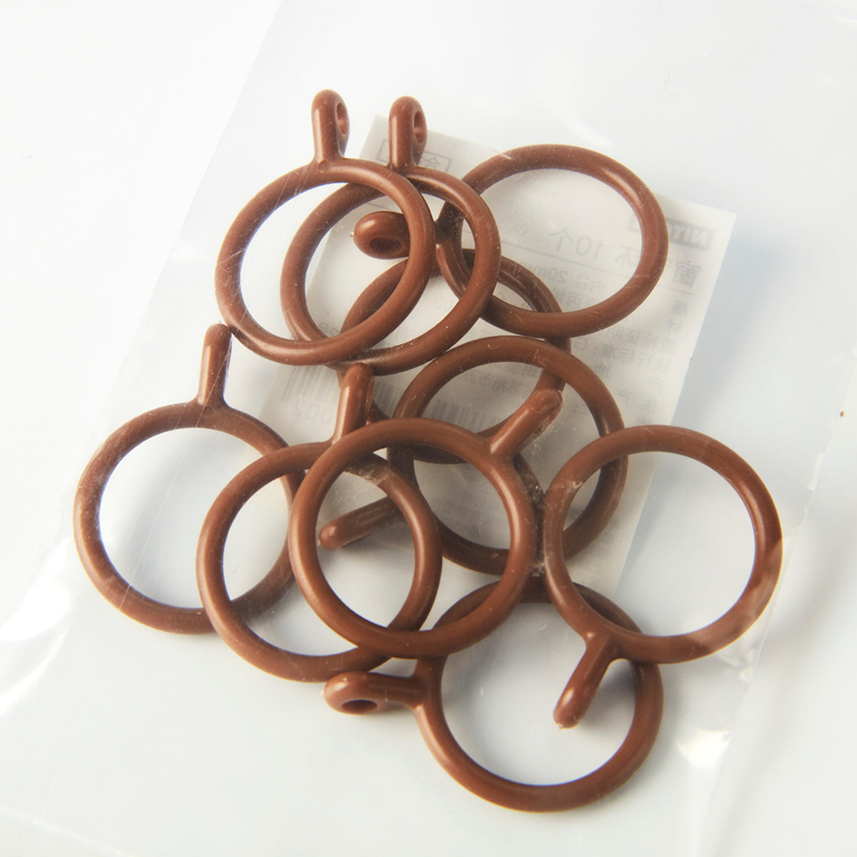 【家居】窗簾環 啡色