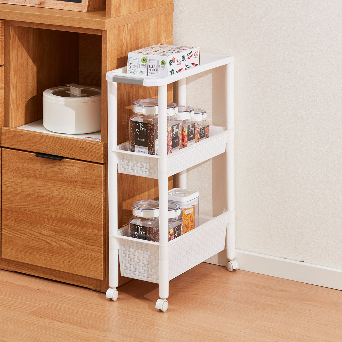 【家居】廚房整理收納推車3/4層