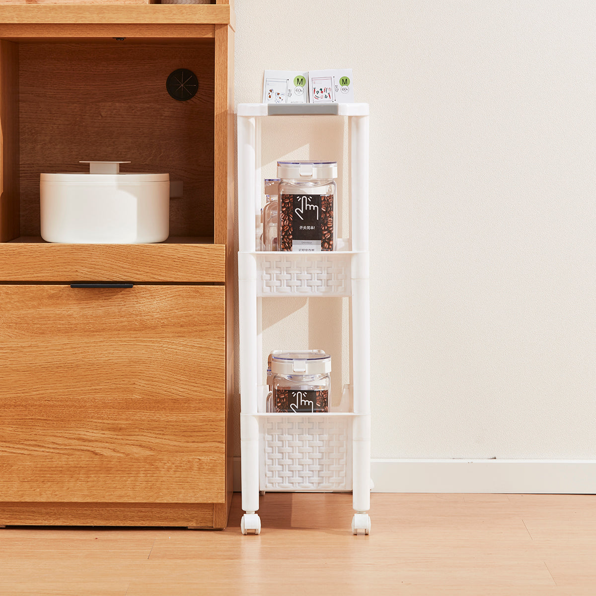 【家居】廚房整理收納推車3/4層