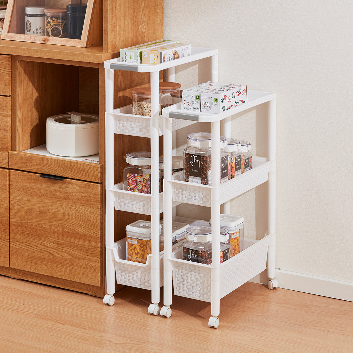 【家居】廚房整理收納推車3/4層