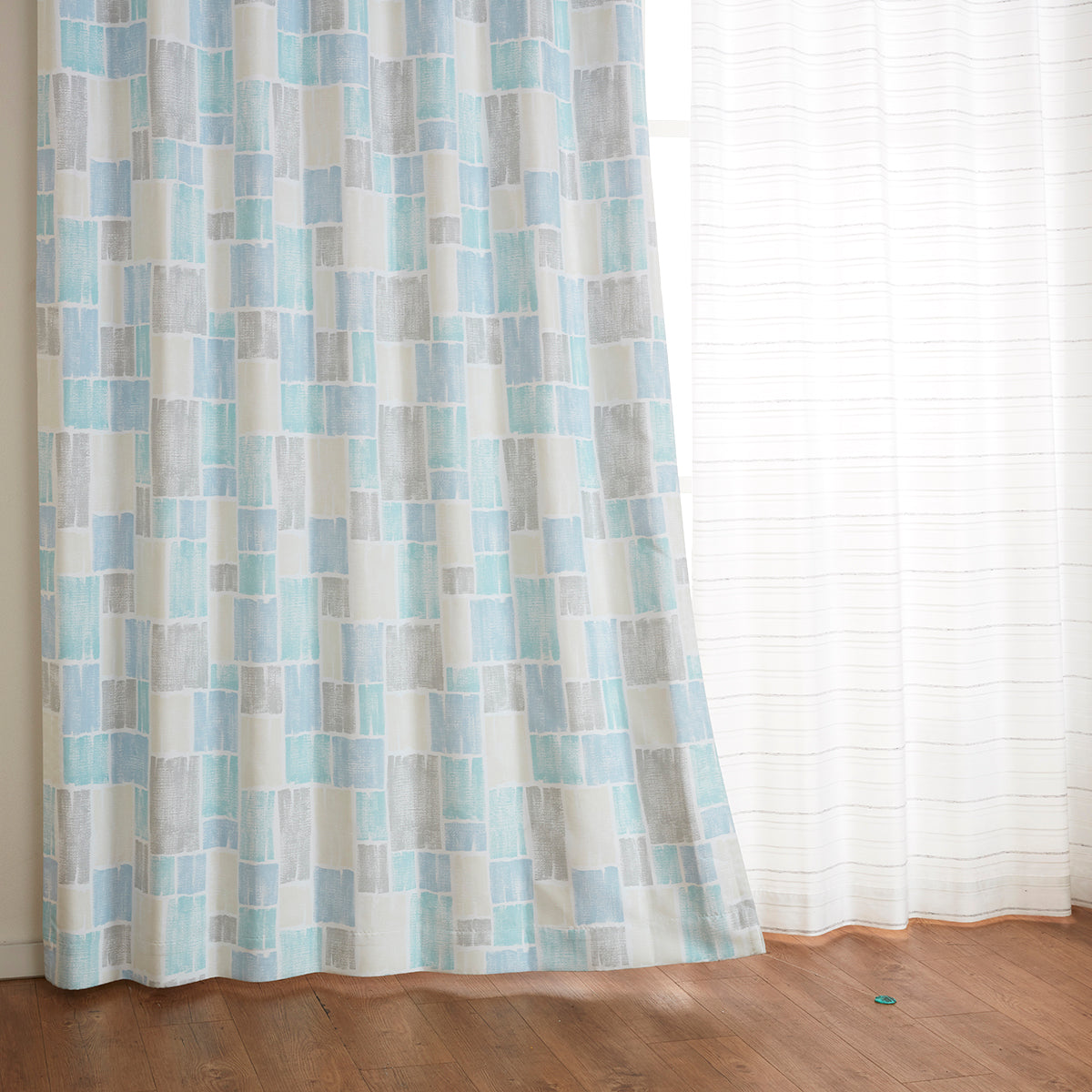 【窗簾】成品窗簾 愛琳 藍色