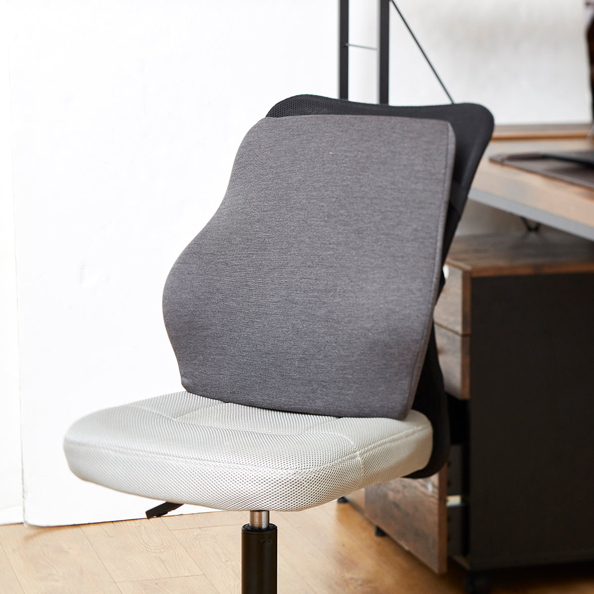 【家居】辦公室坐墊靠墊 針織灰色