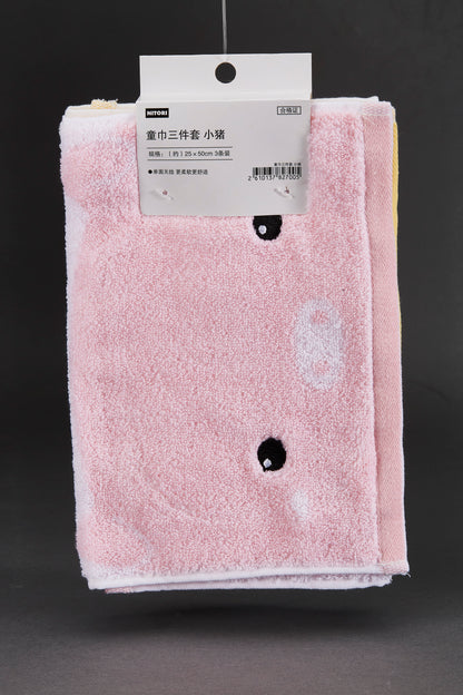 【家居】童巾三件套 小豬