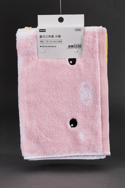 【家居】童巾三件套 小豬