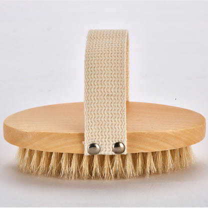 【家居】天然豬毛美體手持沐浴刷