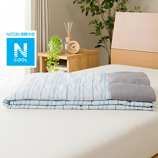 【家居】可水洗羽絨薄被 冷感 n-s BL 雙人