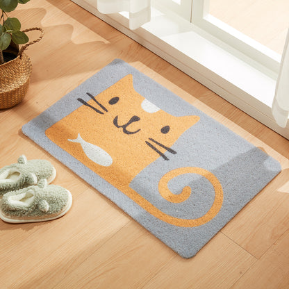 【家居】室外門墊 貓與魚