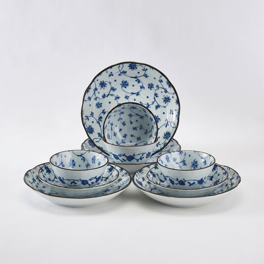 【家居】4人用10頭套裝 蔓唐草