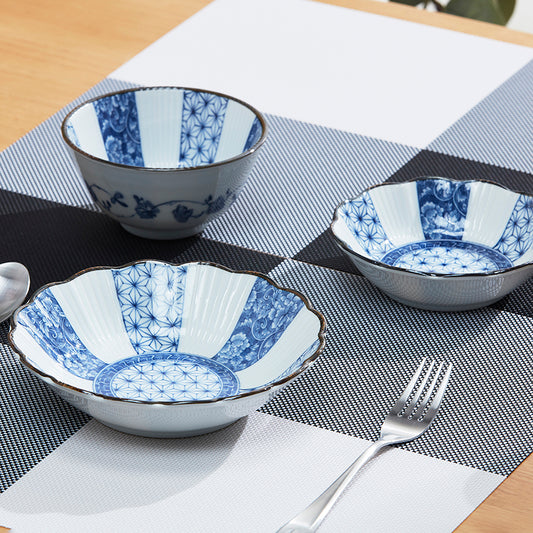 【家居】餐具 青花麻葉