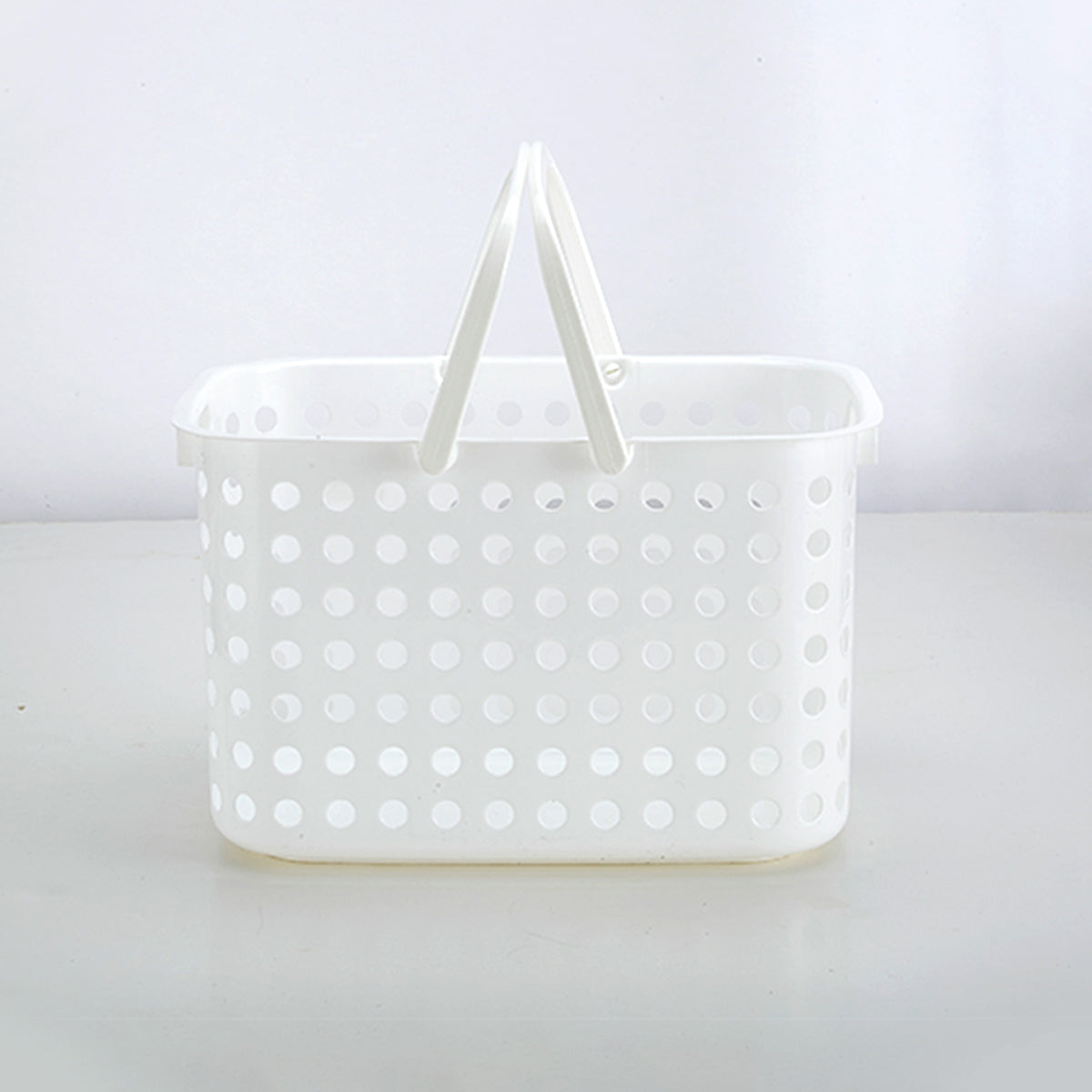 【家居】白色提手洗衣籃