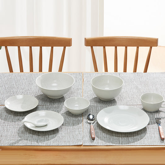 【家居】日式超輕量餐具 繽紛 白唐津