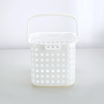 【家居】白色提手洗衣籃