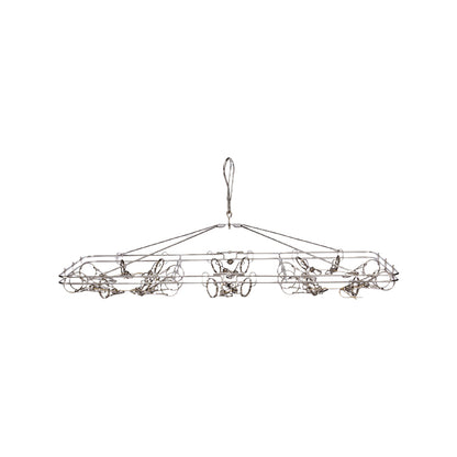 【家居】不銹鋼摺疊衣架24P