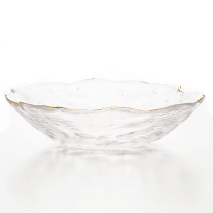 【家居】金線玻璃深盤