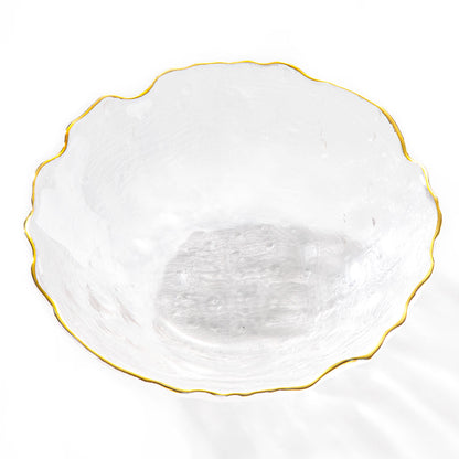 【家居】金線玻璃深盤